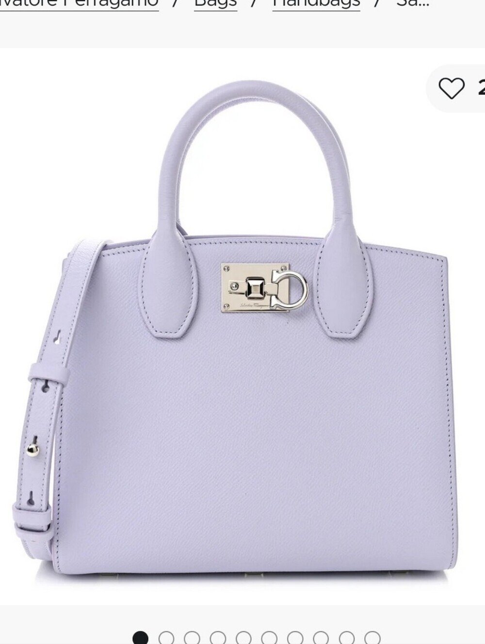 NWT Salvatore Ferragamo Small Studio Box Bag